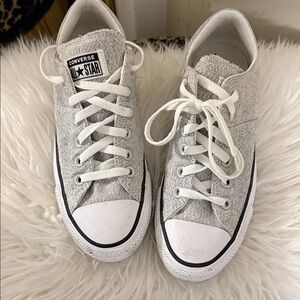 Converse Light Gray Textured Sneakers